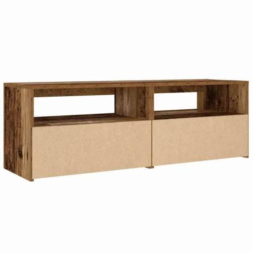 Noćni ormarići 2 kom s LED diodama staro drvo 60x35x40 cm - Staro drvo 2 Cijena