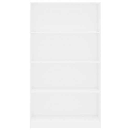 Ormarić za knjige s 4 razine bijeli 80 x 24 x 142 cm drveni Cijena