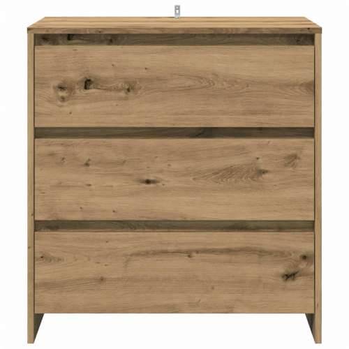 3-dijelni komoda boja hrast artisan konstruirano drvo - hrast artisan 3 Cijena
