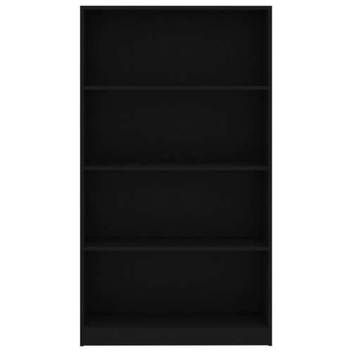 Ormarić za knjige s 4 razine crni 80 x 24 x 142 cm drveni Cijena