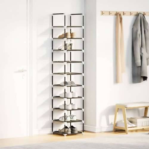 Stalak za cipele 10 razina crni 33x33x174 cm netkana tkanina - 1 Cijena
