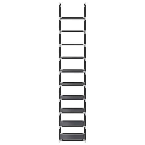 Stalak za cipele 10 razina crni 33x33x174 cm netkana tkanina - 1 Cijena