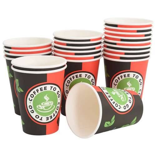 Papirnate šalice za kavu 1000 kom 12 oz 300 ml crvene i crne - 1 300 ml Cijena