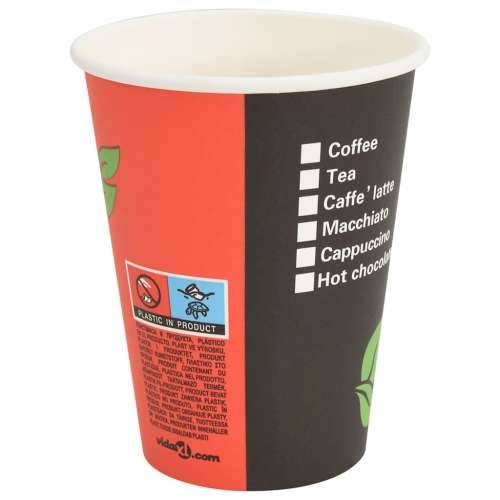 Papirnate šalice za kavu 1000 kom 12 oz 300 ml crvene i crne - 1 300 ml Cijena