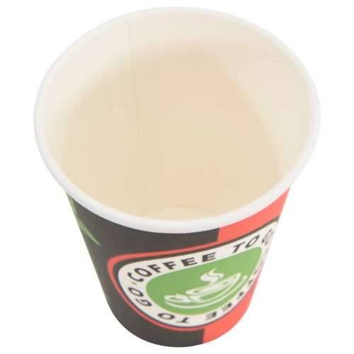 Papirnate šalice za kavu 1000 kom 12 oz 300 ml crvene i crne - 1 300 ml Cijena
