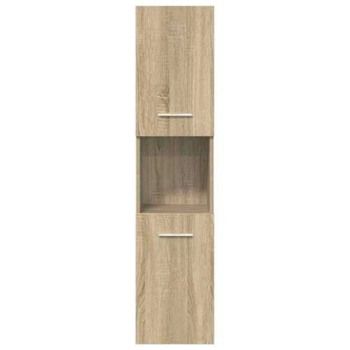 5-dijelni set kupaonskog namještaja boja hrasta sonome drveni - sonoma hrast 30 x 30 x 130 cm 1 Cijena