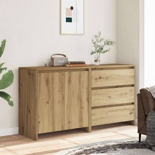 2-dijelni komoda boja hrast artisan konstruirano drvo - hrast artisan 2 Cijena