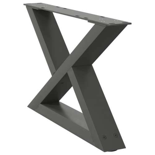 Noge za stolić 2 kom antracit 50x(30-31,3) cm čelik - Antracit 50 x (30-31.3) cm 1 Cijena