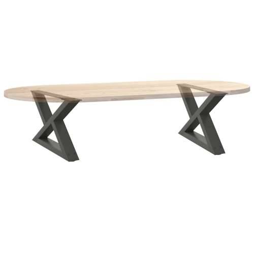 Noge za stolić 2 kom antracit 50x(30-31,3) cm čelik - Antracit 50 x (30-31.3) cm 1 Cijena