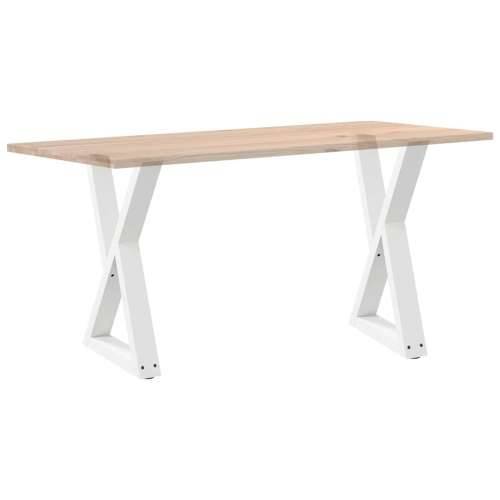 Noge za blagovaonski stol 2 kom bijele 50x(72-73,3) cm čelik - Bijela 50 x (72-73.3) cm 1 Cijena