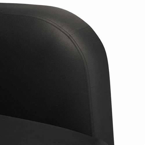 Sofa fotelja s naslonima za ruke crna 54 cm umjetna koža - Crna 1 Cijena