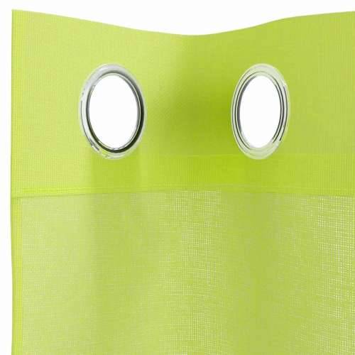 Voile zavjese s ušicama 2 kom jabučno zelena 140x225 cm - Jabukova zelena 140 x 225 cm 1 s ušicama Cijena