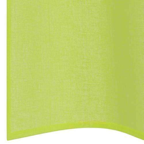 Voile zavjese s ušicama 2 kom jabučno zelena 140x225 cm - Jabukova zelena 140 x 225 cm 1 s ušicama Cijena