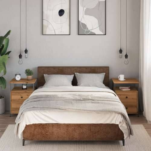 Noćni ormarići 2 kom Artisan hrast 44x45x60 cm izrađeno drvo - hrast artisan 2 Cijena