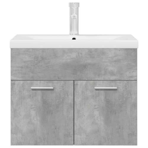 Kupaonski ormarić s ugrađenim Lavabo - Umivaonikom i slavinom - Beton siva 60 x 38.5 x 46 cm Sa slavinom 1 Cijena