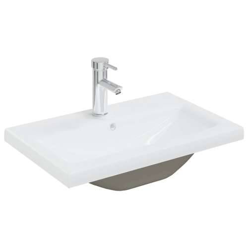 Kupaonski ormarić s ugrađenim Lavabo - Umivaonikom i slavinom - Beton siva 60 x 38.5 x 46 cm Sa slavinom 1 Cijena