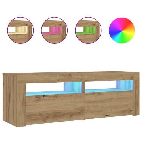 Noćni ormarići 2 kom s LED svjetlima boja hrasta 60x35x40 cm - hrast artisan 2 Cijena