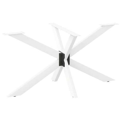 Noge blagovaonskog stola u obliku pauka, bijele, 150x78x(72-73) cm, čelik - Bijela 150 x 78 x (72-73) cm 1 Cijena