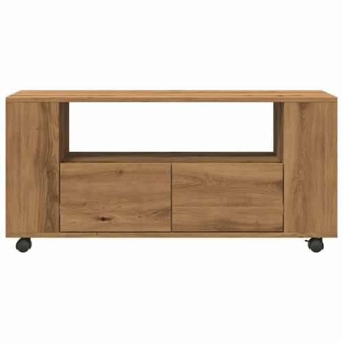 TV ormarić s kotačićima Artisan hrast 102x34,5x43 cm - hrast artisan 1 Cijena