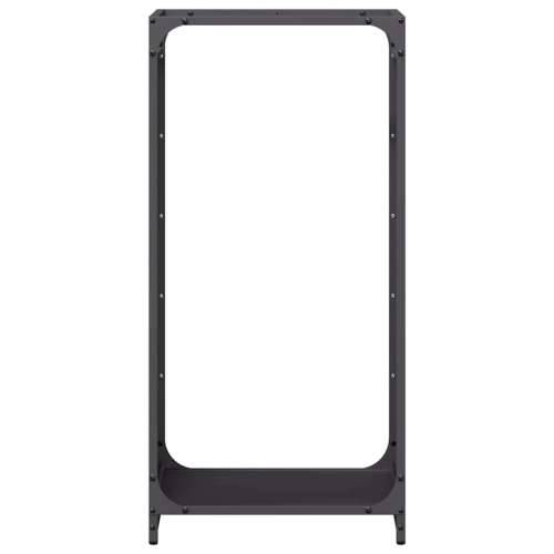 Stalak za drva crni 44x28x90 cm hladno valjani čelik - Crna 44 x 28 x 90 cm Cijena