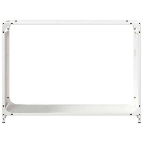 Stalak za drva bijela 90x28x65 cm hladno valjani čelik - Bijela 90 x 28 x 65 cm Cijena