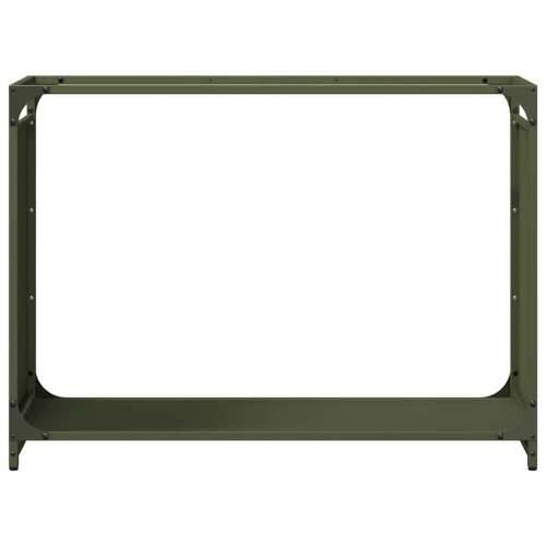 Stalak za drva 90x28x65 cm hladno valjani čelik - Maslinovo zelena 90 x 28 x 65 cm Cijena
