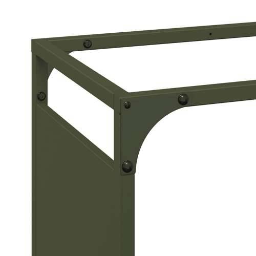 Stalak za drva 90x28x65 cm hladno valjani čelik - Maslinovo zelena 90 x 28 x 65 cm Cijena