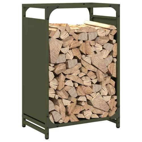 Stalak za drva 44x28x65 cm hladno valjani čelik - Maslinovo zelena 44 x 28 x 65 cm Cijena