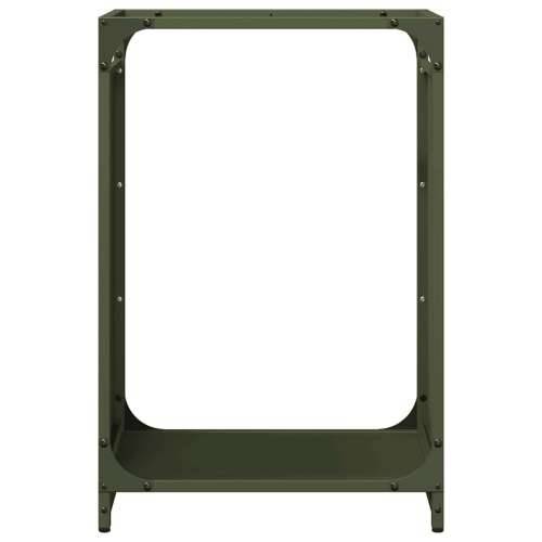 Stalak za drva 44x28x65 cm hladno valjani čelik - Maslinovo zelena 44 x 28 x 65 cm Cijena