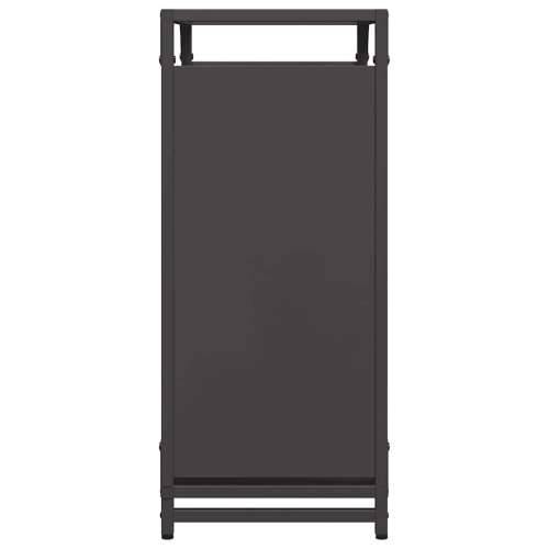 Stalak za drva crni 60x28x65 cm hladno valjani čelik - Crna 60 x 28 x 65 cm Cijena
