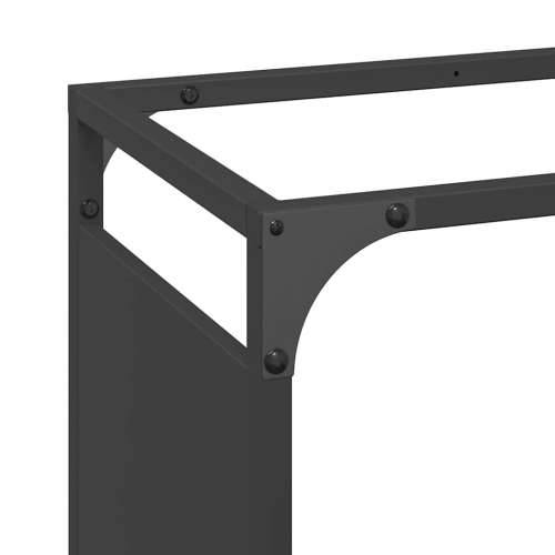 Stalak za drva crni 60x28x65 cm hladno valjani čelik - Crna 60 x 28 x 65 cm Cijena