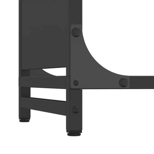Stalak za drva crni 60x28x65 cm hladno valjani čelik - Crna 60 x 28 x 65 cm Cijena