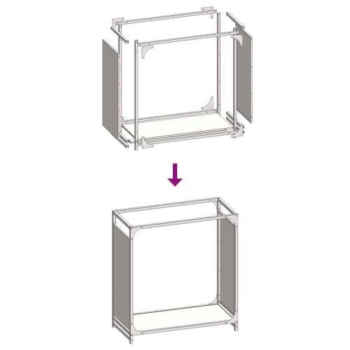 Stalak za drva crni 60x28x65 cm hladno valjani čelik - Crna 60 x 28 x 65 cm Cijena