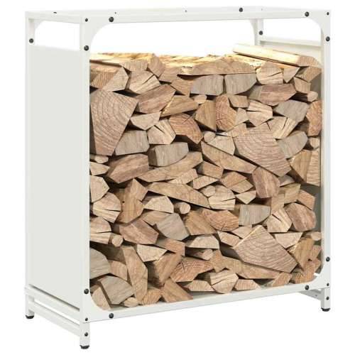 Stalak za drva bijela 60x28x65 cm hladno valjani čelik - Bijela 60 x 28 x 65 cm Cijena