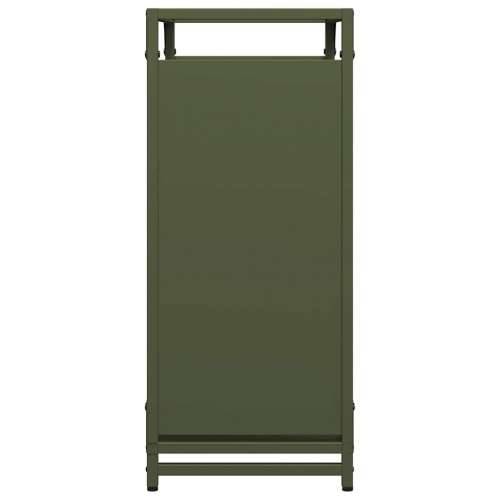 Stalak za drva 60x28x65 cm hladno valjani čelik - Maslinovo zelena 60 x 28 x 65 cm Cijena