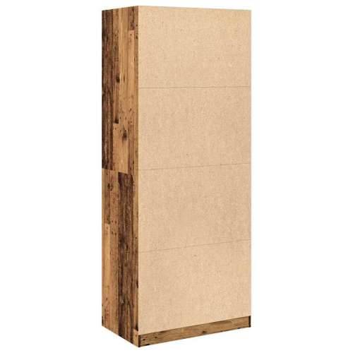Ormar boja staro drvo 80 x 50 x 200 cm od konstruiranog drva - Staro drvo 80 x 50 x 200 cm 1 2 ladice Cijena