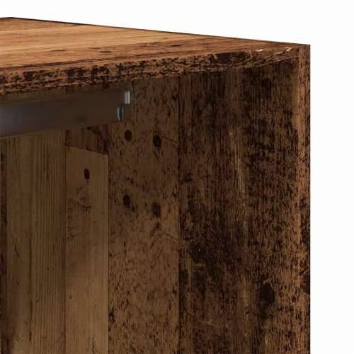 Ormar boja staro drvo 80 x 50 x 200 cm od konstruiranog drva - Staro drvo 80 x 50 x 200 cm 1 2 ladice Cijena
