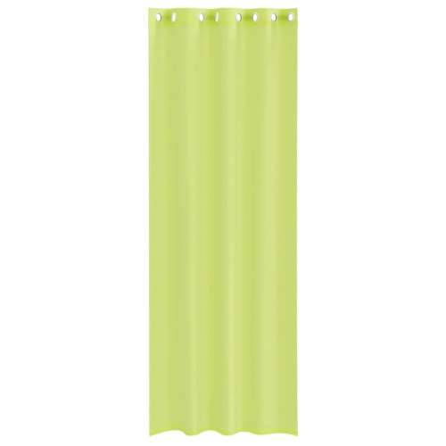 Voile zavjese s ušicama 2 kom zelene boje jabuke 140x260 cm - Jabukova zelena 140 x 260 cm 1 s ušicama Cijena