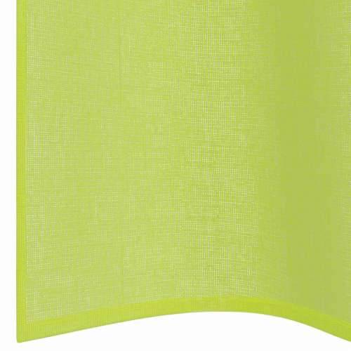 Voile zavjese s ušicama 2 kom zelene boje jabuke 140x260 cm - Jabukova zelena 140 x 260 cm 1 s ušicama Cijena