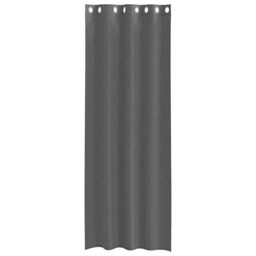 Voile zavjese s ušicama 2 kom tamnosive 140x260 cm - Tamno siva 140 x 260 cm 1 s ušicama Cijena