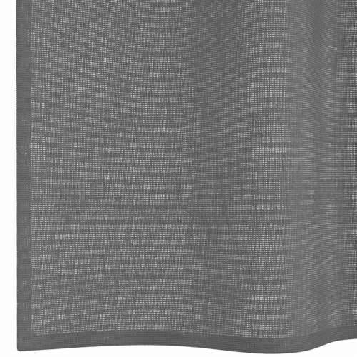 Voile zavjese s ušicama 2 kom tamnosive 140x260 cm - Tamno siva 140 x 260 cm 1 s ušicama Cijena