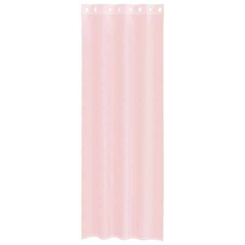 Voile zavjese s ušicama 2 kom svijetlo ružičaste 140x300 cm - Svijetlo ružičasta 140 x 300 cm 1 s ušicama Cijena
