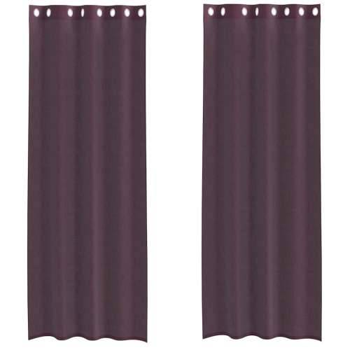 Voile zavjese s ušicama 2 kom ljubičaste 140x300 cm - Ljubičasta 140 x 300 cm 1 s ušicama Cijena