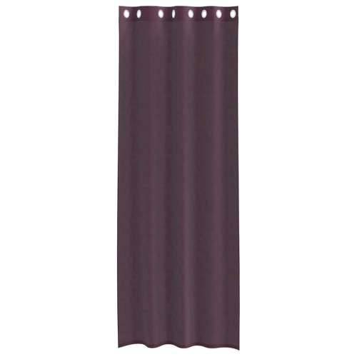 Voile zavjese s ušicama 2 kom ljubičaste 140x300 cm - Ljubičasta 140 x 300 cm 1 s ušicama Cijena