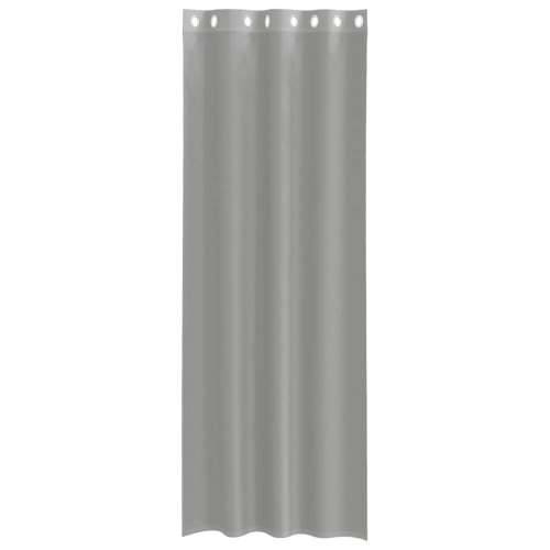 Voile zavjese s ušicama 2 kom svijetlosive 140x300 cm - Svjetlosiva 140 x 300 cm 1 s ušicama Cijena