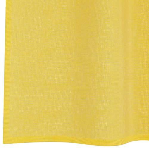 Voile zavjese s ušicama 2 kom žute - Žuta 140 x 140 cm 1 s ušicama Cijena