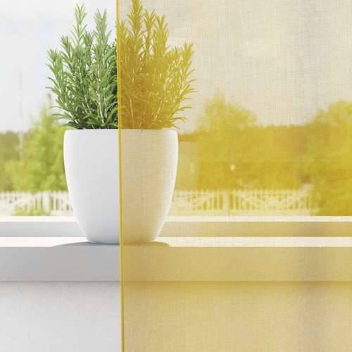 Voile zavjese s ušicama 2 kom žute - Žuta 140 x 225 cm 1 s ušicama Cijena