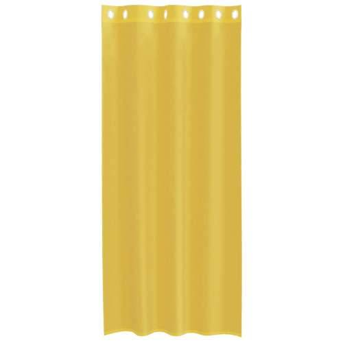Voile zavjese s ušicama 2 kom žute - Žuta 140 x 225 cm 1 s ušicama Cijena