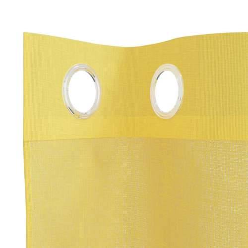 Voile zavjese s ušicama 2 kom žute - Žuta 140 x 225 cm 1 s ušicama Cijena