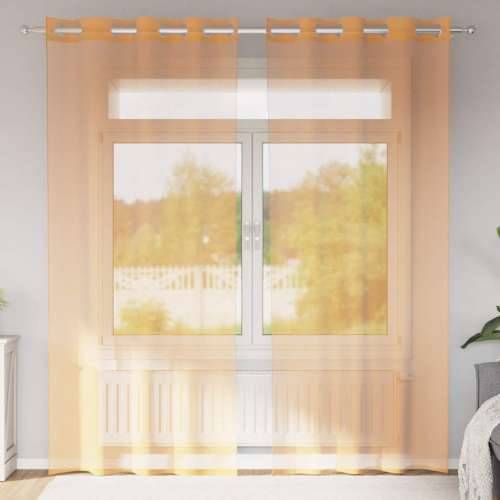Voile zavjese s ušicama 2 kom terakota - Terakota 140 x 175 cm 1 s ušicama Cijena